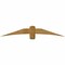 Ekena Millwork Bellingham Rough Sawn Timber Gable Bracket, Western Red Cedar, 72"W x 12"H x 4"D x 6"F, 4/12 Pitch GBW072X12X0406BEL00RWR - alternate 1
